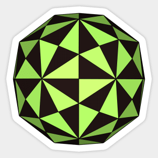 Gmtrx Seni Lawal Disdyakis triacontahedron Sticker